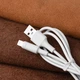 Кабель HOCO X25 USB to iP 2A, 1m, PVC, PVC connectors, White - изображение 4