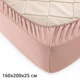 Простирадло на резинці трикотажне GM TEXTILE 160х200х25см 120г/м2 (Світло-коричневий) - зображення 2