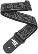 Гитарный ремень D'Addario JOE SATRANI WOVEN GUITAR STRAP (Skull N Bones) - изображение 1
