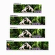 Кухонный фартук на стену самоклеющийся Белые тигры (для кухни наклейка ПВХ скинали) животные зеленый 60х200 см - изображение 8