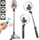 Селфи палка Bluetooth (тренога) с подсветкой на аккумуляторе Usams L07 на 3 режима с пультом (829729) - изображение 6