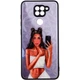 TPU+PC чохол Prisma Ladies для Xiaomi Redmi Note 9 / Redmi 10X Black in White - зображення 2
