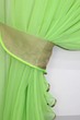 Кухонный комплект штор VR-Textil Дуэт № 060к с подвязками 170х330 см Салатовый с темно-бежевым (50-233) - изображение 4