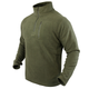 Флісовий светр Condor 1/4 Zip Fleece Pullover 607 Large, Олива (Olive) - зображення 1