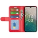 Класичний чохол-книжка Deexe Wallet Style для Nokia C32 - Red - зображення 2