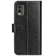 Класичний чохол-книжка Deexe Wallet Style для Nokia C32 - Black - зображення 7