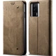 Чохол-книжка з кишеньками UniCase Jeans Wallet для Xiaomi Poco F5 Pro / Redmi K60 / Redmi K60 Pro - Khaki - зображення 1