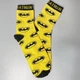 Мужские высокие носки с супергероем Batman 40-45 1 пара хлопковые лето-осень-весна желтые - изображение 1