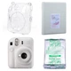 Набор з Камерой моментальной печати Fujifilm INSTAX Mini 12 Clay White / Чехол прозрачный / Картридж 10 фото / Фотоальбом белый на 64 снимка - изображение 1