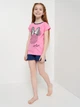 Пижама летняя детская Disney Minie DIS MF 52 04 4914 140 см Черный/Розовый (5904009123249) - изображение 4