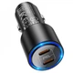 Автомобільне зарядне Hoco NZ3 Clear way 40W dual port PD Чорний - зображення 3