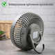 Вентилятор безшумний універсальний акумуляторний з пультом LOSSO LJQ-131 з LED-підсвіткою, сірий - зображення 6