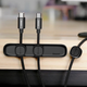 Магнітний органайзер для проводів Baseus Peas Cable Clip. Black - зображення 4