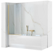 Шторка для ванны Rea Elegant 70 brushed gold неподвижная REA-W6600 - изображение 1