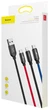 Кабель Baseus Three Primary Colors 3-in-1 5A 1.2 m Black (CAMLT-BSY01) - изображение 11