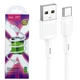 Кабель зарядки Hoco USB to Type-C (USB-C) для мобильных устройств Samsung/Xiaomi/Huawei/Meizu/Honor. Быстрая зарядка 1M 3A. Original Series. White - изображение 4