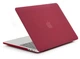 Защитный матовый бордовый чехол Matte Hard Shell Case для MacBook New Air 13" матовая накладка для Макбук Эир - изображение 2