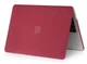 Защитный матовый бордовый чехол Matte Hard Shell Case для MacBook New Air 13" матовая накладка для Макбук Эир - изображение 3