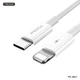 Кабель Type-C для Lightning Fast Charge 20W з передачею даних до 480 Mb/s білий Proda PD-B27i - изображение 6