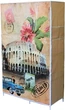Тканинна шафа кофр HCX «Колізей» 105х45х170 см Бежева (D6-06) (D606KO) - зображення 3