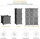 Пластиковый складной шкаф HCX Storage Cube Cabinet «МР 312-62» Черный (31262) - изображение 6