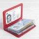 Кожаная обложка на id паспорт, для документов (права, техпаспорт) Villini 017 Красный - изображение 2
