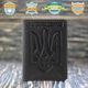 Кожаная обложка на id паспорт, для документов (права, техпаспорт) Villini 017 Черный - изображение 4