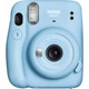 Камера моментальной печати Fujifilm Instax Mini 11 Blue + Чехол + Фотоальбом 128 + Фотопленка 20 шт + Фоторамка +Наклейки 30 шт - изображение 3