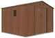 Металевий садовий сарай Hudson 9x8 Walnut 003392 - зображення 1