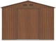 Металевий садовий сарай Hudson 9x8 Walnut 003392 - зображення 2