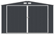 Гараж металевий збірний розбірний залізний Kingston 380x480 Cold Grey 000341 - зображення 6