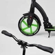Самокат двухколесный Best Scooter 52266 (4) колеса PU – переднее 23 см, заднее – 20 см, 1 амортизатор, широкий руль, зажим руля - изображение 3