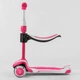 Самокат триколісний Best Scooter JS-41008/63204 (4) з сидінням, алюмінієве кермо, 3 колеса PU зі світлом, d = 12 см - зображення 3