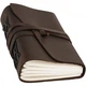 Кожаный Блокнот записная книга A5 Comfy Strap ручной работы из кожи Crazy Horse Темно-коричневый - изображение 1