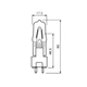 Лампа галогенна Osram 64662 M38 300W 230V GY9.5 - зображення 3