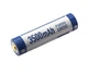 Акумулятор із microUSB Keeppower 18650 3500 mAh (Синій з білим) - зображення 7