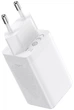 Ładowarka sieciowa Baseus GaN5 Pro 65W 2 x Type-C + USB + Cable Type-C to Type-C 100W Biały (CCGP120202) - obraz 3