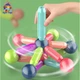 Детский магнитный 3D конструктор 42 детали цветные магнитные палочки и шарики Ari&Ana - изображение 9