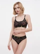 Комплект (топ + трусики-танга) Apriori Bralette String LACE AU-200230 XS Черный (ROZ6400175715) - изображение 3