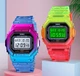 Электронные часы Skmei с подсветкой Waterproof pink-blue - изображение 5
