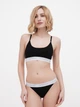 Комплект женского белья (топ + трусики-бикини) хлопковый Apriori Bralette Tanga 30201 XS Черный (ROZ6400033788) - изображение 1