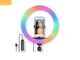 Кільцева LED лампа для зйомки з тримачем телефону XPRO MJ33 USB 33cm (MJ33) - зображення 1