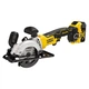 Дисковая пила DeWALT 18В XR Li-Ion, бесщёточная, диск 115х9.5 мм, 2.5 кг, 2x5Ah, кейс TSTAK (DCS571P2) - изображение 1