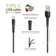 Дата кабель USB 2.0 AM to USB-C 2.0m CBFLEXT2 Black Intaleo (1283126521423) - изображение 4