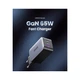 Зарядное устройство UGREEN 3xUSB 65W GaN (2хUSB-C+USB-A) CD244 Grey (10335) - изображение 2