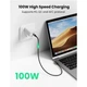 Дата кабель USB 2.0Type-C to Type-C 2.0m 100W US334 Black Ugreen (70645) - изображение 4
