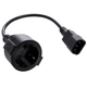 Кабель живлення C14 M to Schuko F 0.75mm2 Copper Vinga (VPCC14S75C) - зображення 1