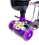 Самокат триколісний з батьківською ручкою Scooter 5 в1 Фіолетова квітка - зображення 2