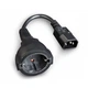 Кабель питания C14 to Schuko 0.15m Cablexpert (PC-SFC14M-01) - изображение 1