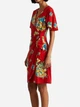 Платье на запах миди летнее женское Ralph Lauren 176615069 XS Красное (1159782075) - изображение 3